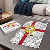 Yorkshire Heritage Personalized Puzzle West Yorkshire White Rose - Wonder Print Shop