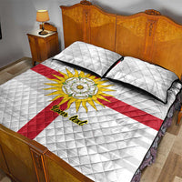 Yorkshire Heritage Personalized Quilt Bed Set West Yorkshire White Rose - Wonder Print Shop