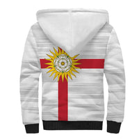 Yorkshire Heritage Personalized Sherpa Hoodie West Yorkshire White Rose - Wonder Print Shop