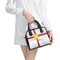 Yorkshire Heritage Personalized Shoulder Handbag West Yorkshire White Rose - Wonder Print Shop