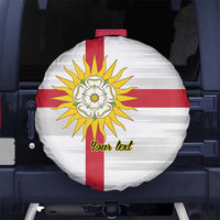 Yorkshire Heritage Personalized Spare Tire Cover West Yorkshire White Rose - Wonder Print Shop