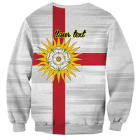 Yorkshire Heritage Personalized Sweatshirt West Yorkshire White Rose - Wonder Print Shop
