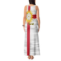 Yorkshire Heritage Personalized Tank Maxi Dress West Yorkshire White Rose - Wonder Print Shop