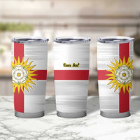 Yorkshire Heritage Personalized Tumbler Cup West Yorkshire White Rose - Wonder Print Shop