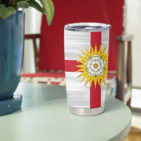 Yorkshire Heritage Personalized Tumbler Cup West Yorkshire White Rose - Wonder Print Shop