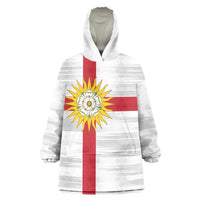 Yorkshire Heritage Personalized Wearable Blanket Hoodie West Yorkshire White Rose - Wonder Print Shop