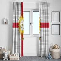 Yorkshire Heritage Personalized Window Curtain West Yorkshire White Rose - Wonder Print Shop
