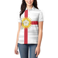 Yorkshire Heritage Personalized Women Polo Shirt West Yorkshire White Rose - Wonder Print Shop