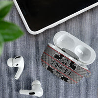 Charcoal Black Hearts Crown Traditional Geometry AirPods Case Seanamarena Basotho Blanket Inspired