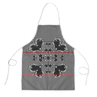 Charcoal Black Hearts Crown Traditional Geometry Apron Seanamarena Basotho Blanket Inspired