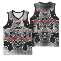 Charcoal Black Hearts Crown Traditional Geometry Basketball Jersey Seanamarena Basotho Blanket Inspired