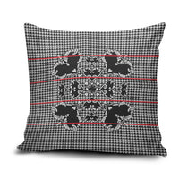 Charcoal Black Hearts Crown Traditional Geometry Pillow Cover Seanamarena Basotho Blanket Inspired
