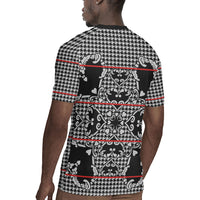 Charcoal Black Hearts Crown Traditional Geometry Rugby Jersey Seanamarena Basotho Blanket Inspired