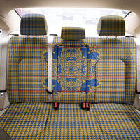 Cobalt Blue Hearts Crown Traditional Geometry Back Car Seat Cover Seanamarena Basotho Blanket Inspired