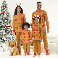 Scarlet Red Hearts Crown Traditional Geometry Christmas Pajama Set Seanamarena Basotho Blanket Inspired