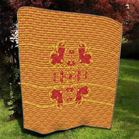 Scarlet Red Hearts Crown Traditional Geometry Quilt Seanamarena Basotho Blanket Inspired