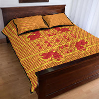 Scarlet Red Hearts Crown Traditional Geometry Quilt Bed Set Seanamarena Basotho Blanket Inspired