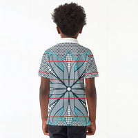 Cobalt Blue Khotso Mojalefa Poone Kid Polo Shirt Basotho Khotso Blanket Inspired
