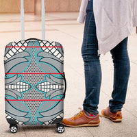 Cobalt Blue Khotso Mojalefa Poone Luggage Cover Basotho Khotso Blanket Inspired
