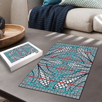 Cobalt Blue Khotso Mojalefa Poone Puzzle Basotho Khotso Blanket Inspired