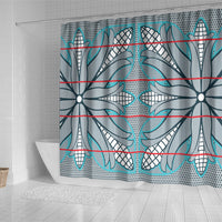 Cobalt Blue Khotso Mojalefa Poone Shower Curtain Basotho Khotso Blanket Inspired