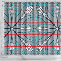 Cobalt Blue Khotso Mojalefa Poone Shower Curtain Basotho Khotso Blanket Inspired