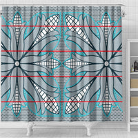 Cobalt Blue Khotso Mojalefa Poone Shower Curtain Basotho Khotso Blanket Inspired