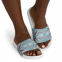 Cobalt Blue Khotso Mojalefa Poone Slide Sandals Basotho Khotso Blanket Inspired
