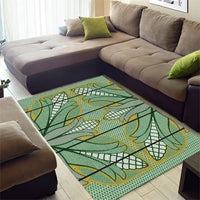 Emerald Green Khotso Mojalefa Poone Area Rug Basotho Khotso Blanket Inspired