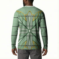 Emerald Green Khotso Mojalefa Poone Button Sweatshirt Basotho Khotso Blanket Inspired
