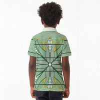 Emerald Green Khotso Mojalefa Poone Kid Polo Shirt Basotho Khotso Blanket Inspired