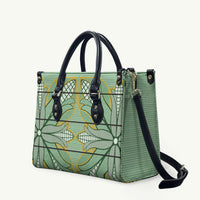 Emerald Green Khotso Mojalefa Poone Leather Bag Basotho Khotso Blanket Inspired