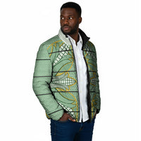 Emerald Green Khotso Mojalefa Poone Padded Jacket Basotho Khotso Blanket Inspired