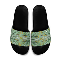 Emerald Green Khotso Mojalefa Poone Slide Sandals Basotho Khotso Blanket Inspired