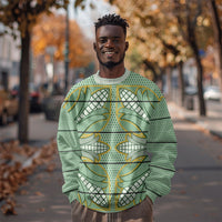 Emerald Green Khotso Mojalefa Poone Sweatshirt Basotho Khotso Blanket Inspired
