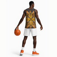 Old Gold Khotso Mojalefa Poone Basketball Jersey Basotho Khotso Blanket Inspired