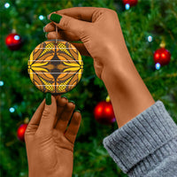 Old Gold Khotso Mojalefa Poone Ceramic Ornament Basotho Khotso Blanket Inspired