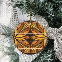 Old Gold Khotso Mojalefa Poone Ceramic Ornament Basotho Khotso Blanket Inspired