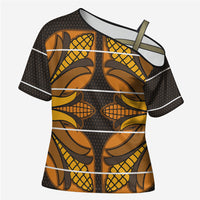 Old Gold Khotso Mojalefa Poone Cross Shoulder Shirt Basotho Khotso Blanket Inspired