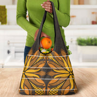 Old Gold Khotso Mojalefa Poone Grocery Bag Basotho Khotso Blanket Inspired