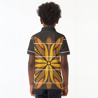 Old Gold Khotso Mojalefa Poone Kid Polo Shirt Basotho Khotso Blanket Inspired