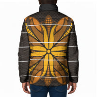 Old Gold Khotso Mojalefa Poone Padded Jacket Basotho Khotso Blanket Inspired