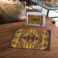 Old Gold Khotso Mojalefa Poone Puzzle Basotho Khotso Blanket Inspired