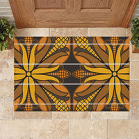Old Gold Khotso Mojalefa Poone Rubber Doormat Basotho Khotso Blanket Inspired