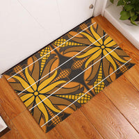Old Gold Khotso Mojalefa Poone Rubber Doormat Basotho Khotso Blanket Inspired