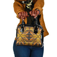 Old Gold Khotso Mojalefa Poone Shoulder Handbag Basotho Khotso Blanket Inspired