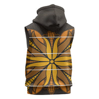 Old Gold Khotso Mojalefa Poone Sleeveless Hoodie Basotho Khotso Blanket Inspired