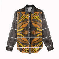 Old Gold Khotso Mojalefa Poone Women Casual Shirt Basotho Khotso Blanket Inspired