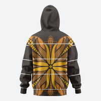 Old Gold Khotso Mojalefa Poone Zip Hoodie Basotho Khotso Blanket Inspired