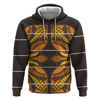 Old Gold Khotso Mojalefa Poone Zip Hoodie Basotho Khotso Blanket Inspired
